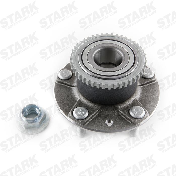 SKWB-0180344 STARK Wheel bearings MAZDA Rear Axle, with integrated wheel bearing, with ABS sensor ring, 140 mm