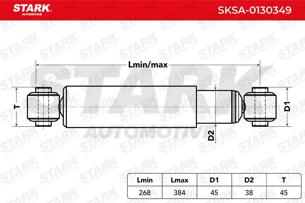 SKSA0130349 Suspension dampers STARK SKSA-0130349 review and test
