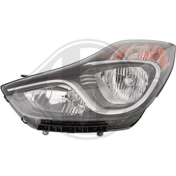 DIEDERICHS 6806881 Headlight Left, H7/H7, with motor for headlamp levelling