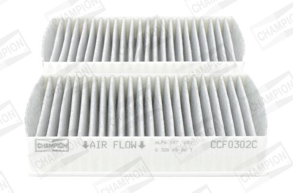 CHAMPION CCF0302C Pollen filter Activated Carbon Filter, 175 mm x 138 mm x 30 mm
