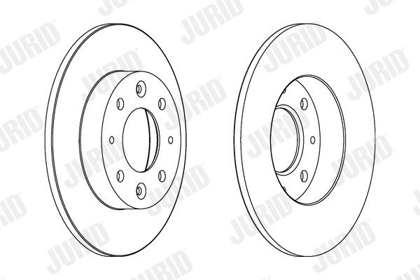 562865 JURID 261x10mm, 4x114,3, solid, Coated Ø: 261mm, Num. of holes: 4, Brake Disc Thickness: 10mm Brake rotor 562865JC buy