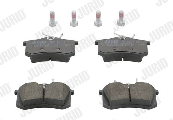 571906JC Set of brake pads 571906JC JURID Jurid White Low Dust, Ceramic, not prepared for wear indicator