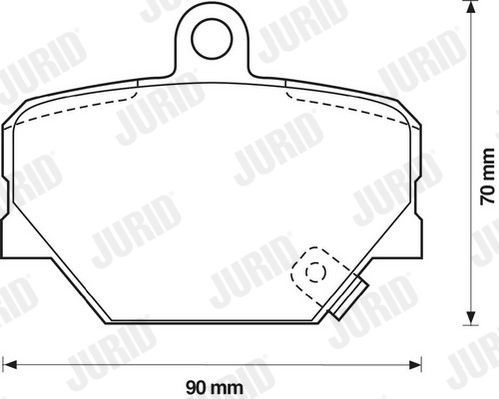 JURID Brake pad kit 571995JC