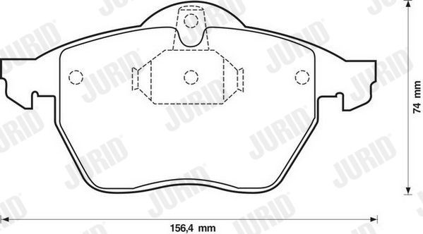 JURID Brake pad kit 571997JC