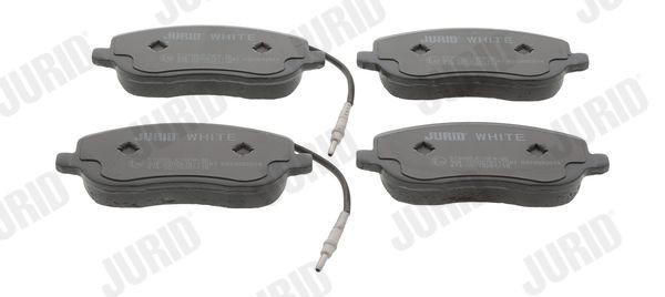 JURID Jurid White Low Dust, Ceramic, incl. wear warning contact Height 1: 60mm, Width: 146,6mm, Thickness: 19,3mm Brake pads 573096JC buy