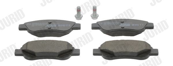 JURID Jurid White Low Dust, Ceramic, not prepared for wear indicator Height 1: 46,5mm, Width: 122,7mm, Thickness: 17,5mm Brake pads 573135JC buy