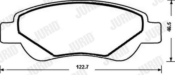 JURID Brake pad kit 573135JC