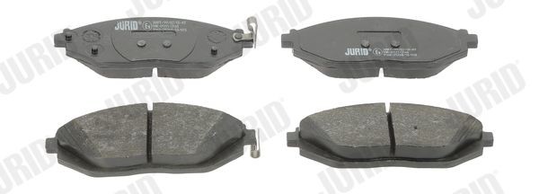25268 JURID with acoustic wear warning Height 1: 49mm, Height: 49mm, Width: 133,2mm, Thickness: 17,5mm Brake pads 573385J buy