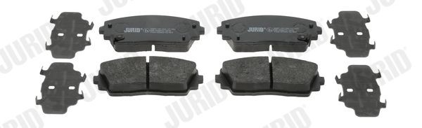 JURID 573420J Brake pad set with acoustic wear warning, without accessories