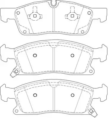 JURID 573459J Brake pad set with acoustic wear warning, with piston clip, without accessories