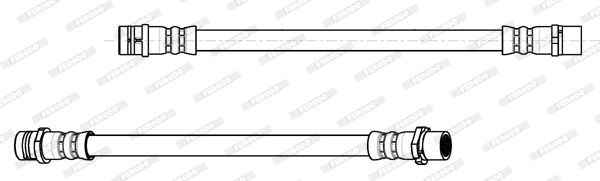 FERODO 225 mm, F 10X1 Length: 225mm, Thread Size 1: F 10X1, Thread Size 2: F 10X1 Brake line FHY2858 buy