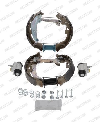 Opel COMBO Brake set, drum brakes 7866285 FERODO FMK578 online buy