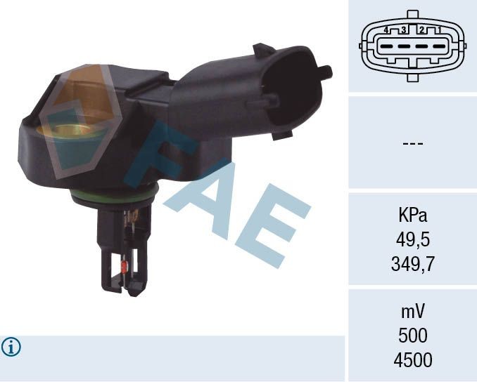 FAE 15101 Intake manifold pressure sensor A004 153 1828