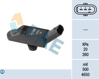 FAE 15134 Intake manifold pressure sensor V7.599.907.80