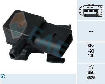 Sensor, presión gas de escape FAE 16102 - Sistema de escape repuestos para BMW pedir