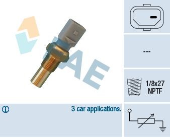 FAE white Number of pins: 1-pin connector Coolant Sensor 32690 buy