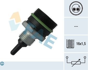 FAE 33901 Sensor, Ansauglufttemperatur für MAN L 2000 LKW in Original Qualität