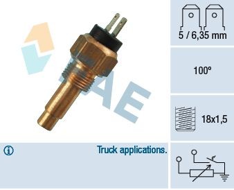 34190 FAE Sensor, Kühlmitteltemperatur für ISUZU online bestellen