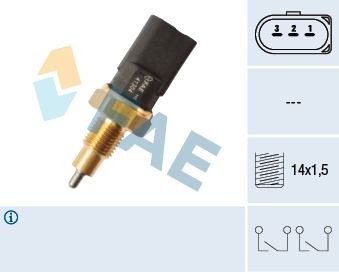 FAE 6-Speed Manual Transmission Number of pins: 3-pin connector Switch, reverse light 41304 buy