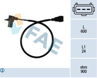FAE 79011 Crankshaft sensor 3-pin connector