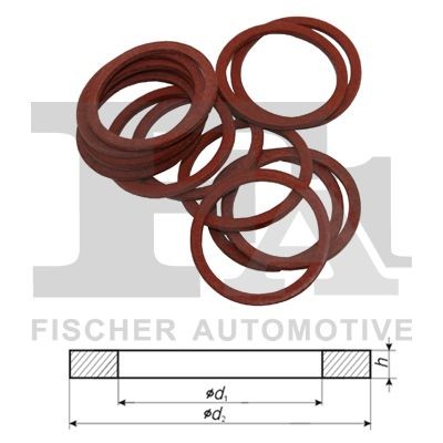 FA1 6 x 1 mm, A Shape, VF (vulcanized fibre) Seal Ring 436.310.100 buy