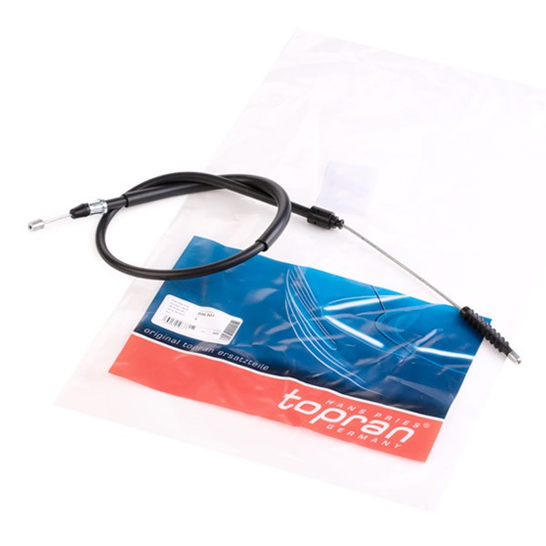 TOPRAN 206 501 Hand brake cable Left Rear