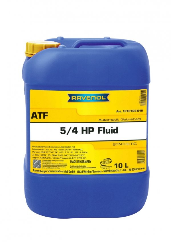 RAVENOL ATF 5/4 HP ATF 5HP, 10l, yellow Automatic transmission oil 1212104-010-01-999 buy