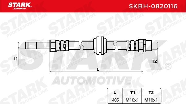 SKBH0820116 Brake flexi hose STARK SKBH-0820116 review and test