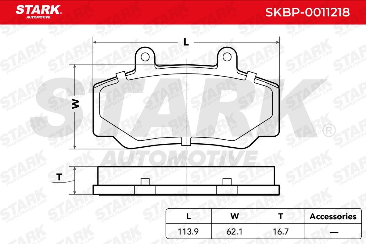 STARK Brake pad kit SKBP-0011218
