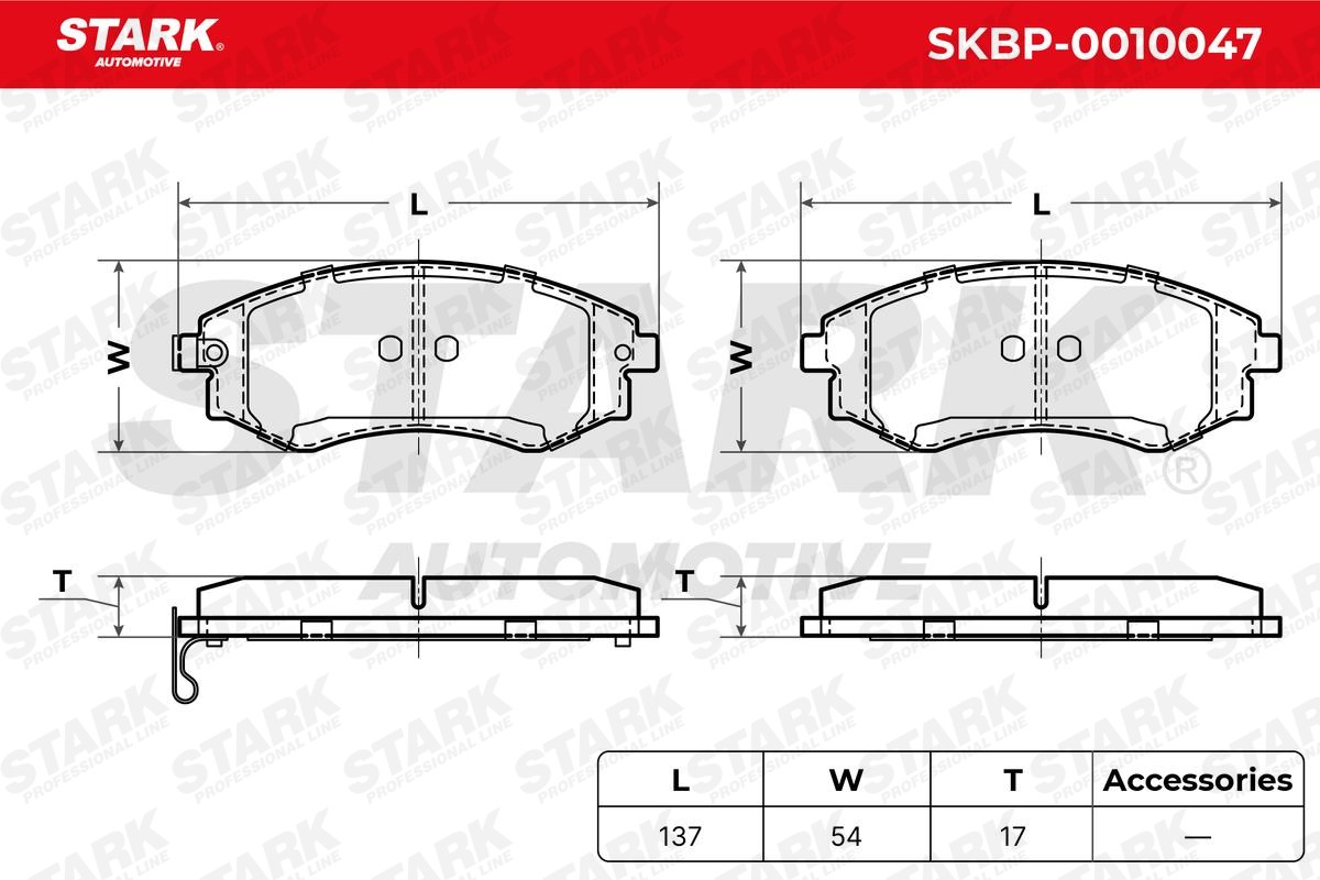 SKBP0010047 Disc brake pads STARK SKBP-0010047 review and test