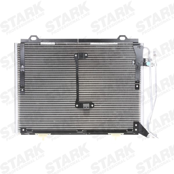STARK SKCD-0110093 Air conditioning condenser without dryer, 14,6mm, 8,6mm, Aluminium, R 134a, 410mm