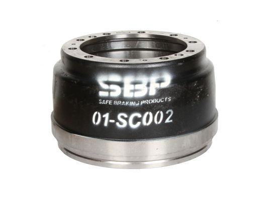 Brake drum SBP without wheel bearing, 413mm, Front Axle, Ø: 413mm - 01-SC002