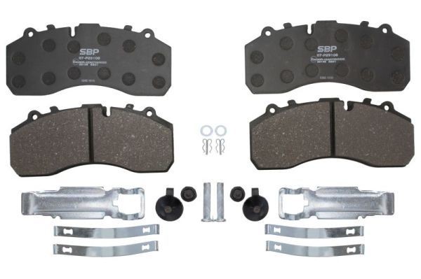 SBP Rear Axle, not prepared for wear indicator Height: 109,5mm, Width: 247,5mm, Thickness: 30mm Brake pads 07-P29108 buy