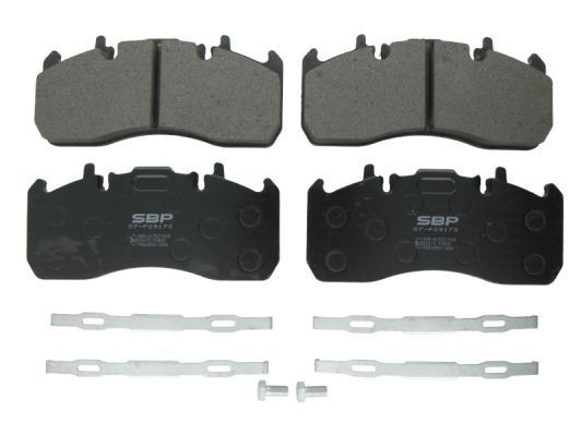 SBP Front Axle, not prepared for wear indicator Height: 99,6mm, Width: 216mm, Thickness: 29mm Brake pads 07-P29173 buy
