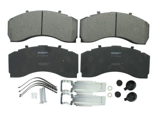 SBP Front Axle, not prepared for wear indicator Height: 111,2mm, Width: 244,5mm, Thickness: 29,7mm Brake pads 07-P29246 buy