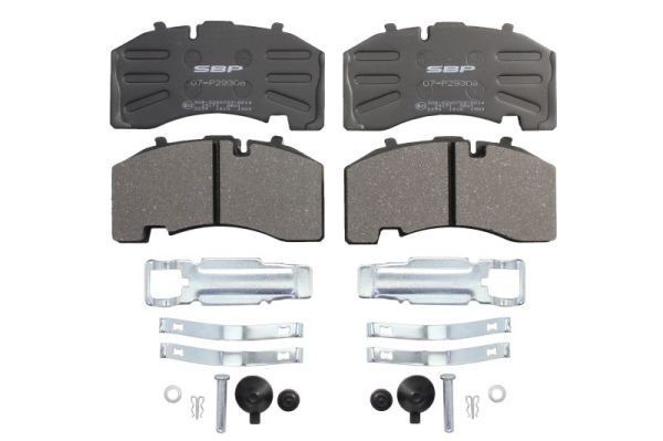 SBP Rear Axle, not prepared for wear indicator Height: 108,2mm, Width: 210,5mm, Thickness: 30mm Brake pads 07-P29308 buy