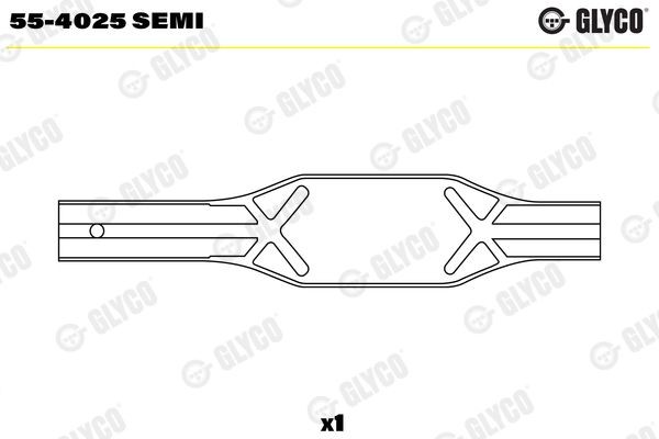 GLYCO 55-4025 SEMI Small End Bushes, connecting rod