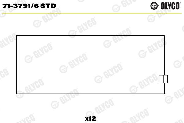 GLYCO 71-3791/6 STD Pleuellager für DAF 95 LKW in Original Qualität