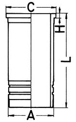 KOLBENSCHMIDT 89862110 Zylinderlaufbuchse für RENAULT TRUCKS Midlum LKW in Original Qualität