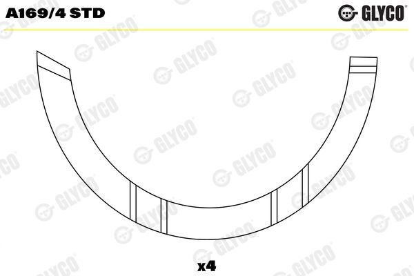 A169/4 STD GLYCO Distanzscheibe, Kurbelwelle für FUSO (MITSUBISHI) online bestellen
