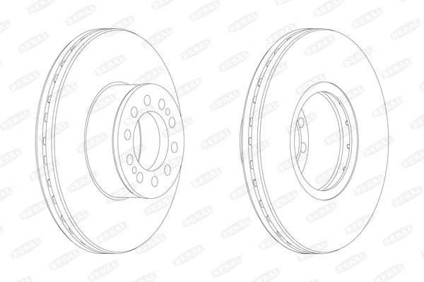 BERAL 335x34mm, 10x122, Vented Ø: 335mm, Num. of holes: 10, Brake Disc Thickness: 34mm Brake rotor BCR330A buy