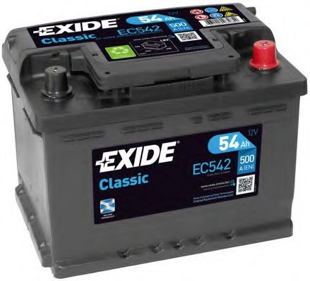 065RE EXIDE ContiClassic 12V 54Ah 500A B13 Lead-acid battery Cold-test Current, EN: 500A, Voltage: 12V Starter battery EC542 buy