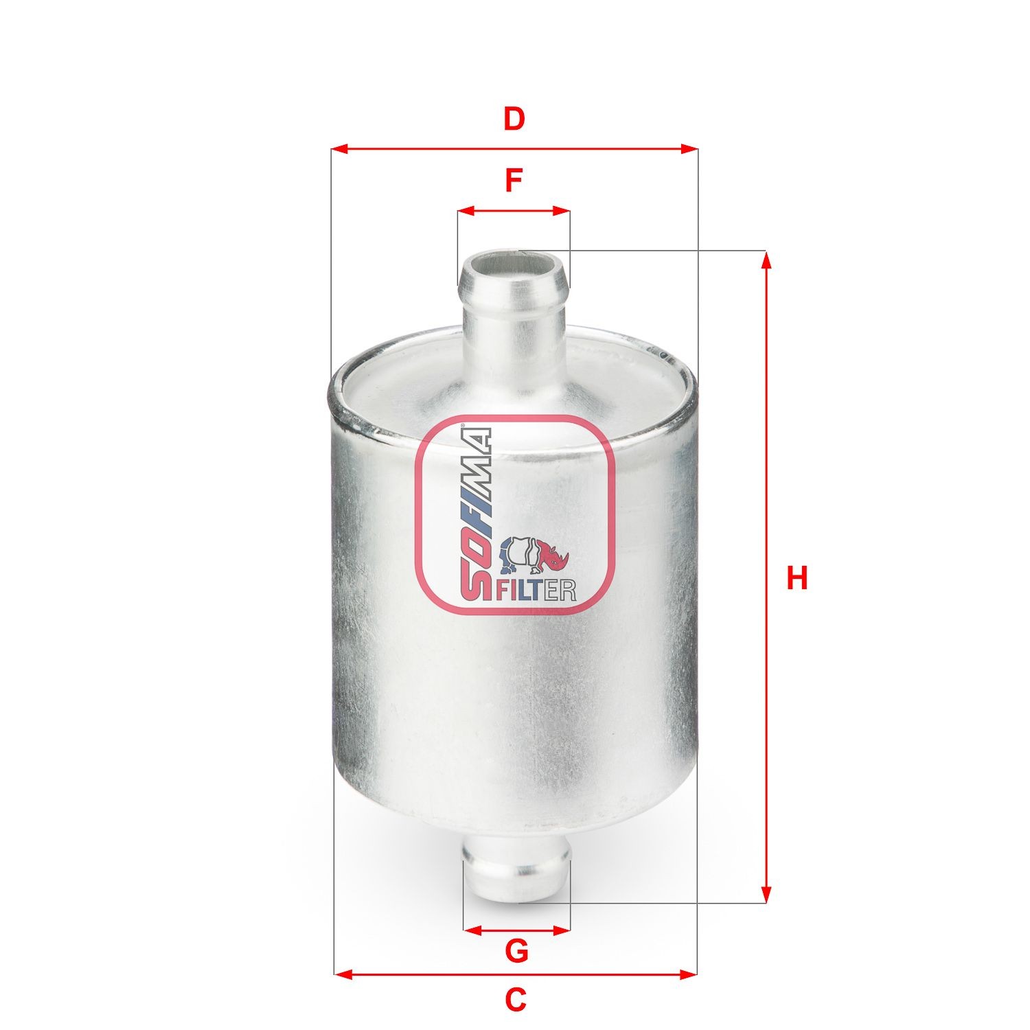 SOFIMA S 1836 B Filtro carburante Cartuccia filtro, Gas liquefatto (GPL), 14mm, 14mm