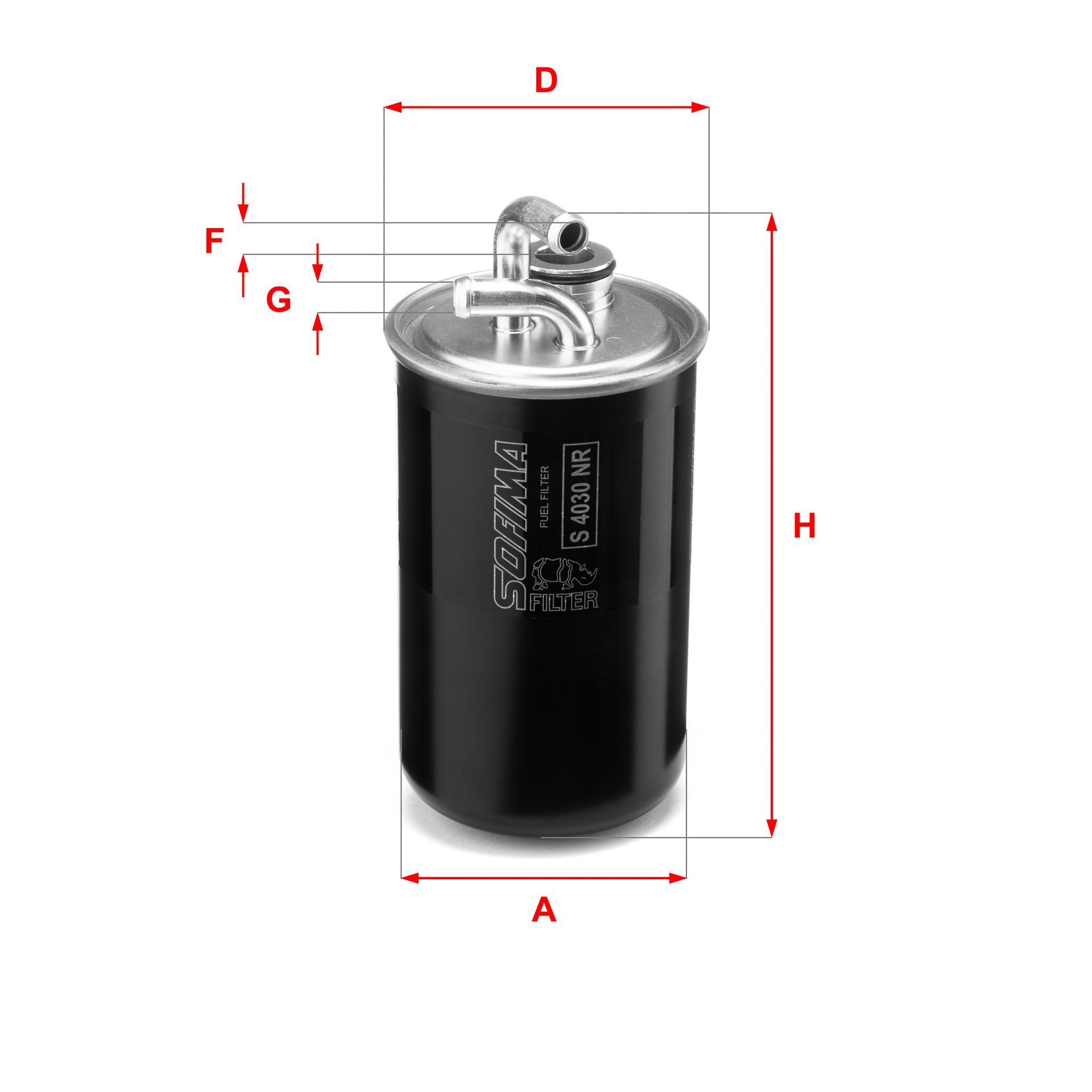 SOFIMA S 4030 NR Fuel filter Filter Insert, 9,5mm, 9,5mm