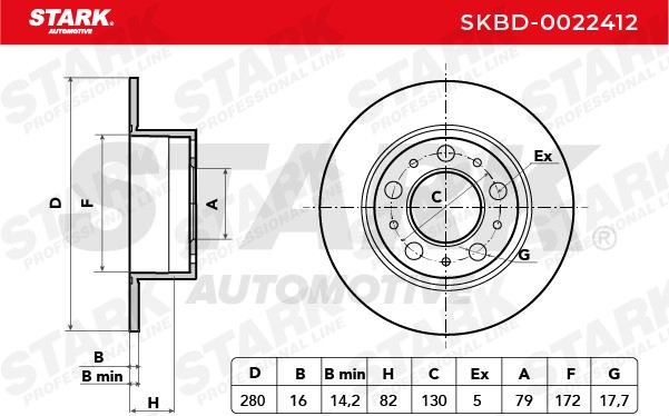 STARK Brake rotors SKBD-0022412