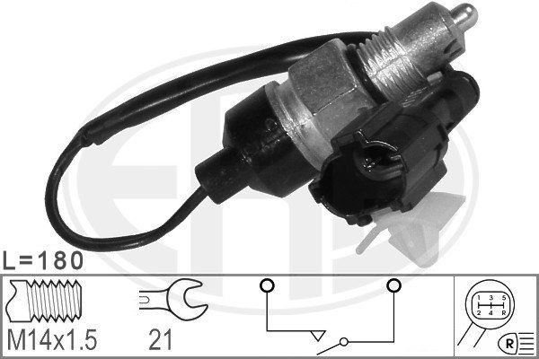 ERA Number of pins: 2-pin connector Switch, reverse light 330571 buy