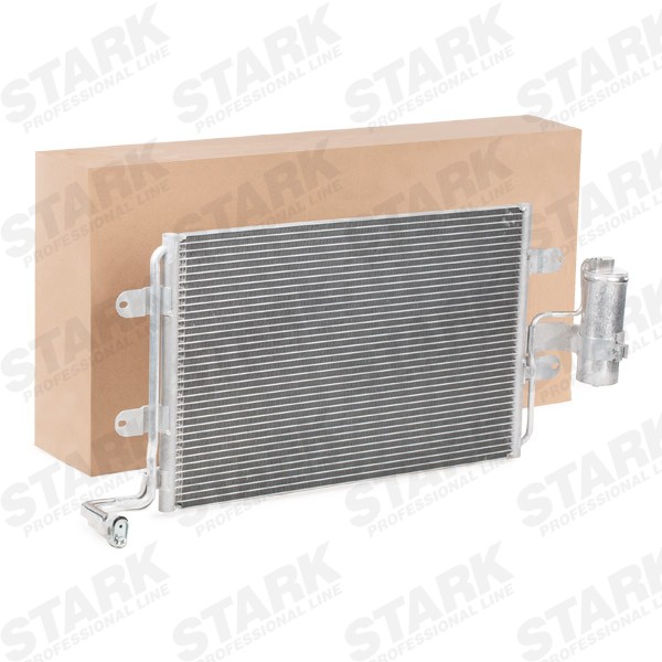 STARK SKCD-0110331 Air conditioning condenser with dryer, 12,9mm, 12,9mm, Aluminium, R 134a, 364mm