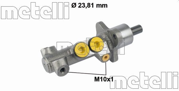METELLI D1: 23,81 mm, Cast Iron Master cylinder 05-0599 buy