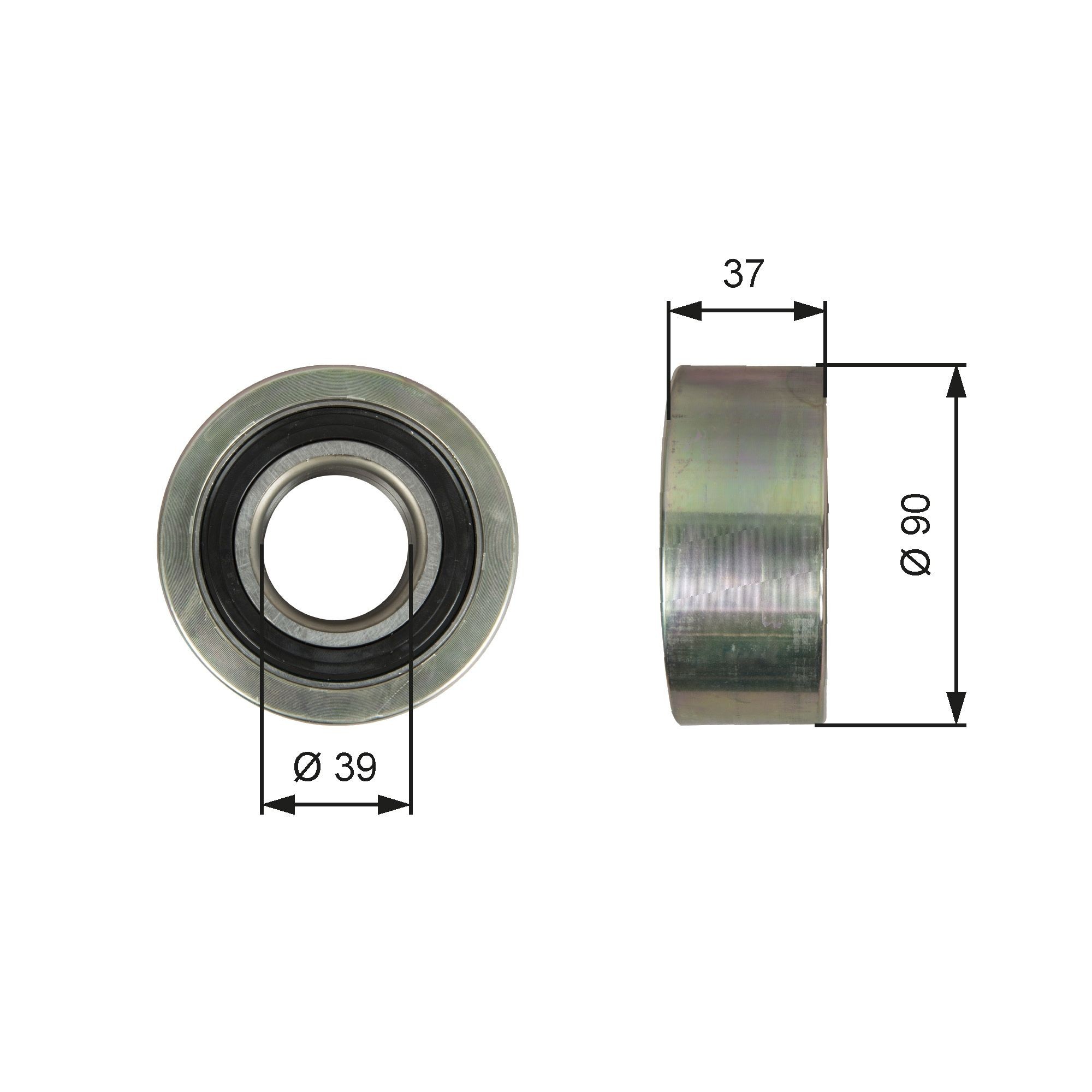 7803-25239 GATES T36139 Tensioner pulley 5010477345
