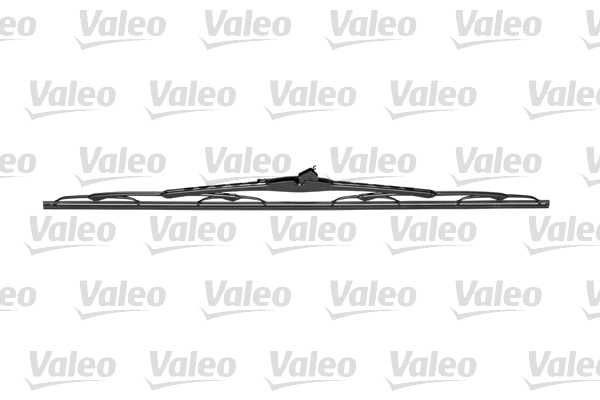 628651 Window wiper 628651 VALEO 650 mm both sides, Standard, for left-hand drive vehicles, 26 Inch , Hook fixing, with integrated washer fluid jet, with pipe